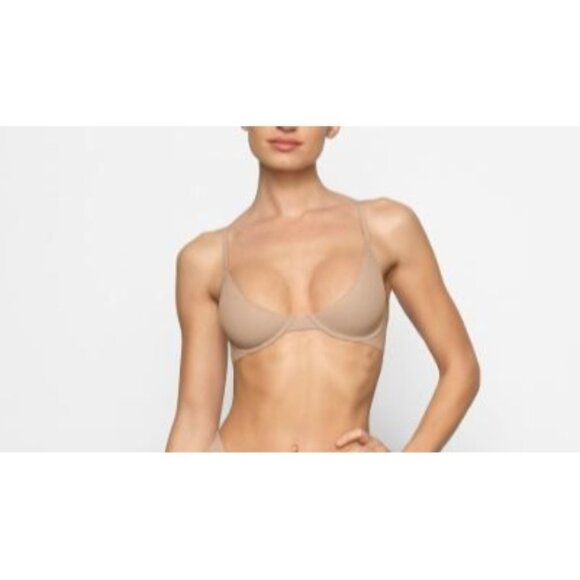 NWT SKIMS FITS EVERYBODY SCOOP PLUNGE BRA - CLAY 36C - Picture 1 of 1